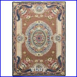 Victorian Style Aubusson Area Rug Hand-tufted Wool All Sizes Carpet