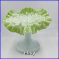 Victorian Vase Jack in Pulpit Dimpled Bohemian Hand Blown Art Glass Antique