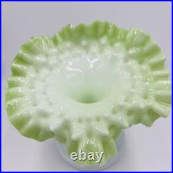 Victorian Vase Jack in Pulpit Dimpled Bohemian Hand Blown Art Glass Antique