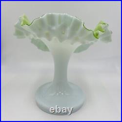 Victorian Vase Jack in Pulpit Dimpled Bohemian Hand Blown Art Glass Antique