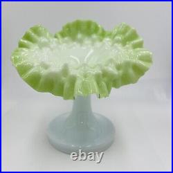 Victorian Vase Jack in Pulpit Dimpled Bohemian Hand Blown Art Glass Antique