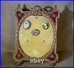 Victorian Wooden Brooch Pin Badge Display Stand F/ France + Brooches Wow