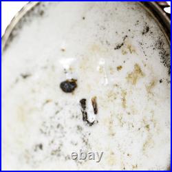 Victorian hand-painted porcelain portrait boy brooch, twisted rope silver frame Victorian hand-painted porcelain portrait boy brooch, twisted rope silver frame