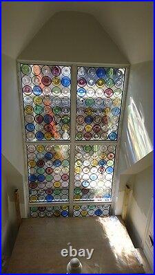 Victorian or contemporary stained glass window panels, hand made to order