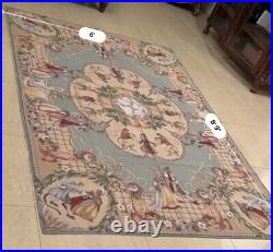 Victorian rug 6x8 Hand Stitched New