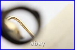 Vintage 14k Hand holding white Pearl STICK PIN yellow gold Victorian Style