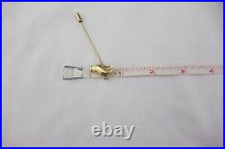 Vintage 14k Hand holding white Pearl STICK PIN yellow gold Victorian Style
