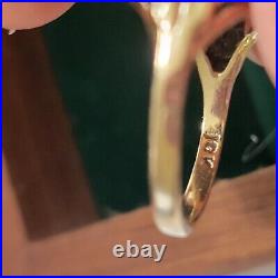 Vintage Antique Victorian 10k Yellow Gold Hand Made Cameo Ring Size 4.5