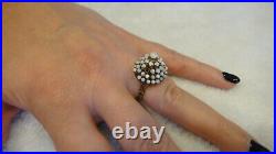 Vintage Estate Antique Ring 14k Gold Opal Tower Victorian Hand Made Ornate READ
