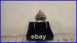 Vintage Estate Antique Ring 14k Gold Opal Tower Victorian Hand Made Ornate READ