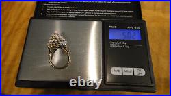 Vintage Estate Antique Ring 14k Gold Opal Tower Victorian Hand Made Ornate READ