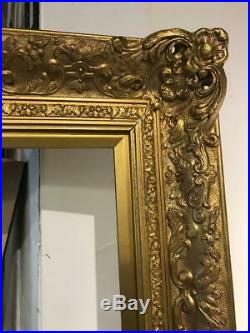 Vintage Fine frame guilt frame antique gold leaf hand finished ornate carved