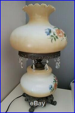 Vintage Gone With The Wind 24 Parlor Lamp (GWTW) Hand Painted Roses Chandelier