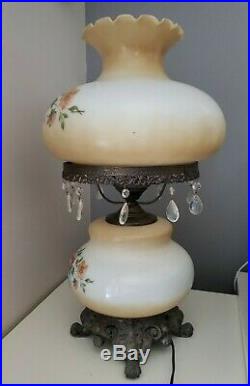 Vintage Gone With The Wind 24 Parlor Lamp (GWTW) Hand Painted Roses Chandelier