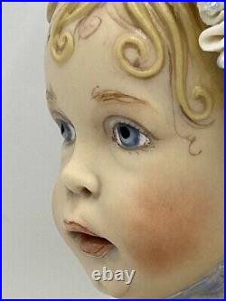 Vintage Kathy Redmond Artist Doll Bisque Hand Painted Victorian Girl Toddler 10