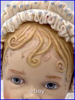 Vintage Kathy Redmond Artist Doll Bisque Hand Painted Victorian Girl Toddler 10