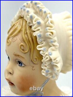 Vintage Kathy Redmond Artist Doll Bisque Hand Painted Victorian Girl Toddler 10