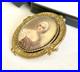 Vintage Original by Robert Hand-Painted Victorian Style Cameo Pendant/Brooch