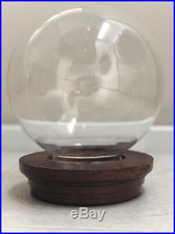 Vintage Round Hand Blown Glass Dome Display Globe