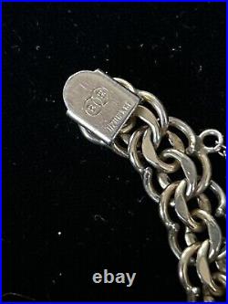 Vintage & Victorian Antique hand carved MOP boot charm/BB GF link charm bracelet