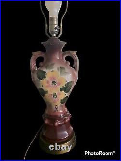 Vintage Victorian Hand-Painted Floral Lamp