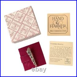 Vintage Victorian Style Corsage Pin Brooch Sterling Silver Hand Hamer Estate Vintage Victorian Style Corsage Pin Brooch Sterling Silver Hand Hamer Estate