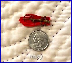 Vtg Red Victorian Human Hand Shaped Pin Brooch with bracelets Celluloid Bakelite
