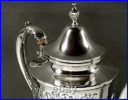 Whiting Sterling Coffee Pot c1920 HAND DECORATED