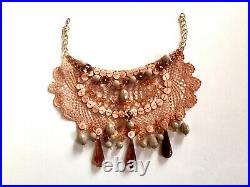 Woman necklace choker jewelry embroidered crystal stone collar gothic collier 14